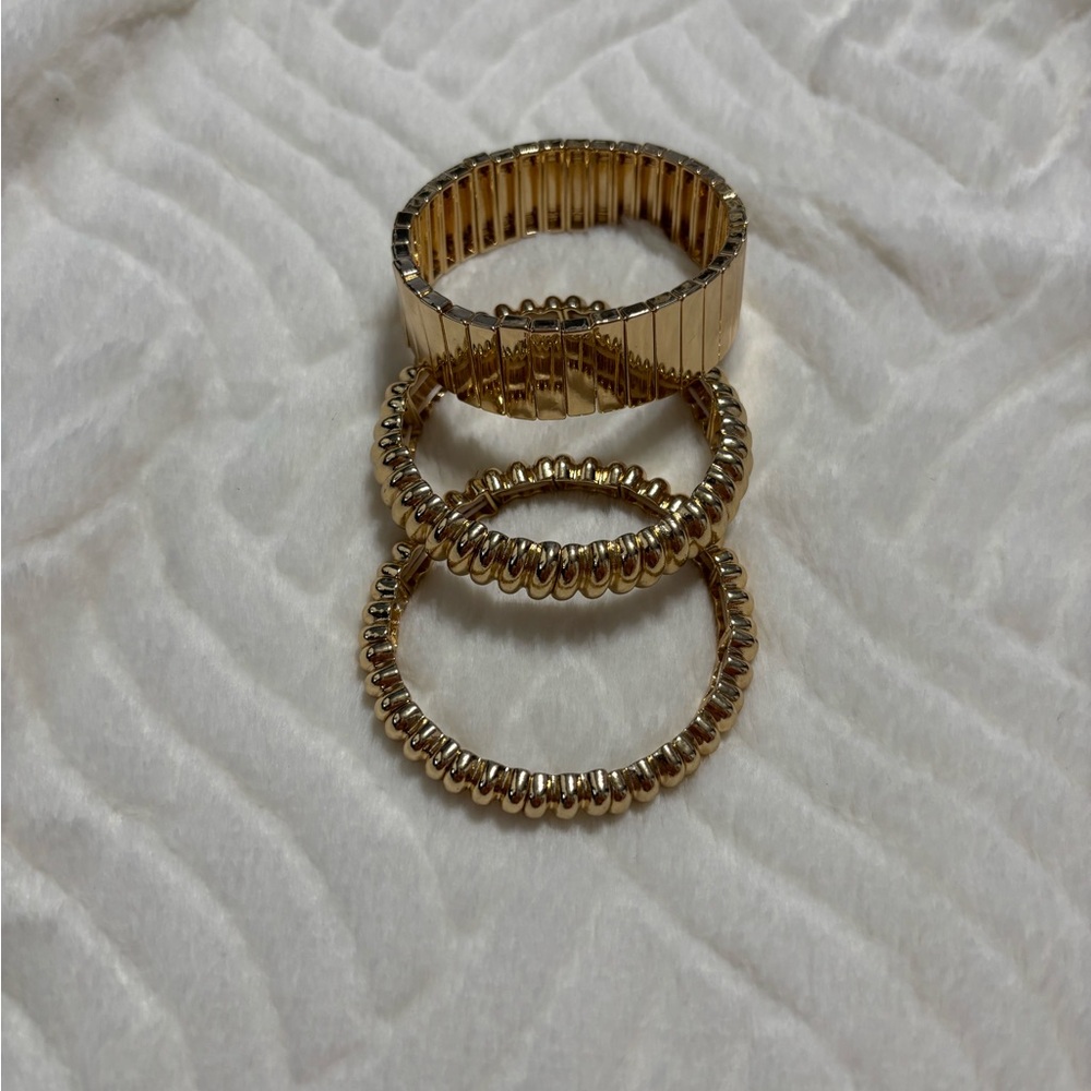 Elegant Gold-Tone Bracelet Set